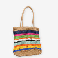 Vivienne D VBB289.MULTI Borsa a spalla in paglia multicolore