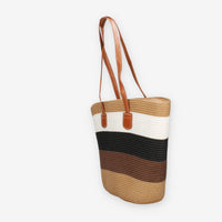 Vivienne D VBB286.MULTI Borsa a spalla in paglia multicolore
