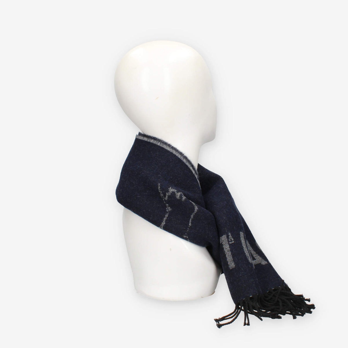 Alviero Martini Prima Classe KS606-1803-0167 Sciarpa rettangolare blu cobalto