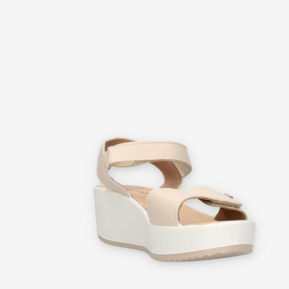 Igi&Co 1161622-PANNA Sandali beige da donna con zeppa