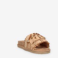 Colors of California HC.BIOW603-CAM Sandali scalzati beige da donna con frange