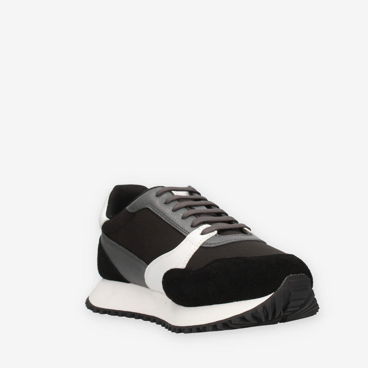 Valentino 95D2801NY-WHITE-BLACK Sneakers nere e bianche da uomo