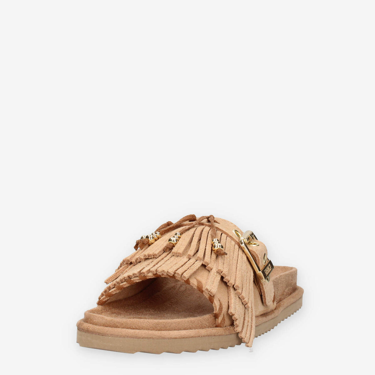 Colors of California HC.BIOW603-CAM Sandali scalzati beige da donna con frange