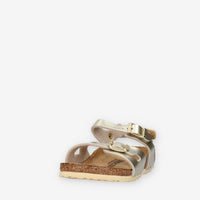 Birkenstock 1029540 Rio AS Kids Sandali oro da bimba (calzata stretta)