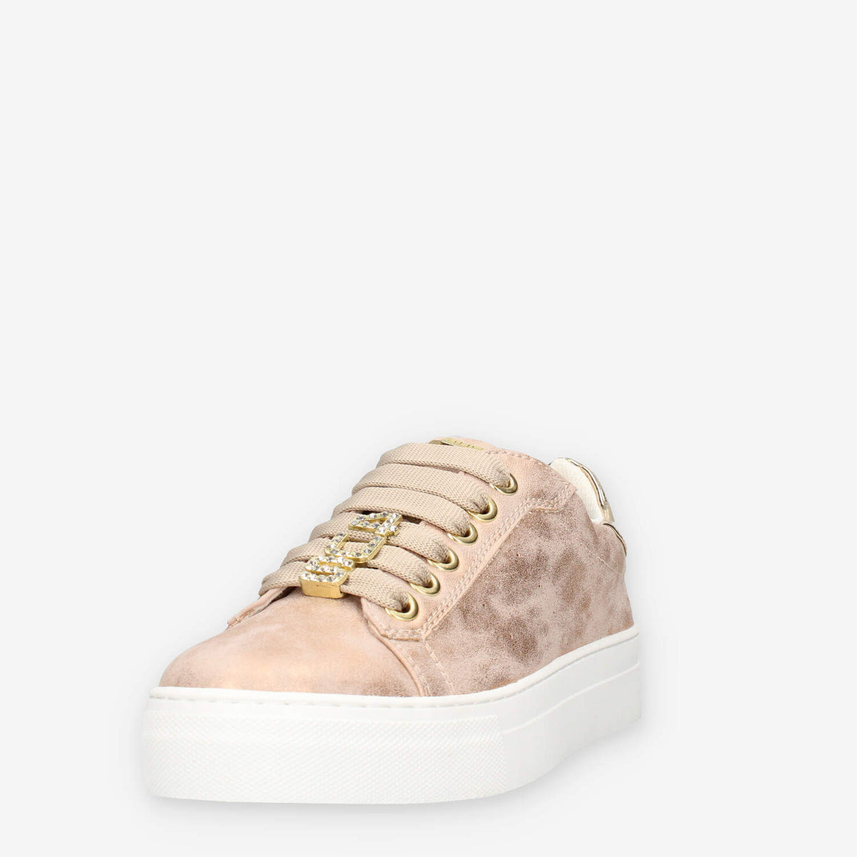 43002-PINK 4 US by Paciotti (Junior) Sneakers rosa e oro con strass