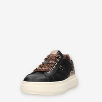 Nero Giardini I514160D-100 Sneakers nere da donna con glitter