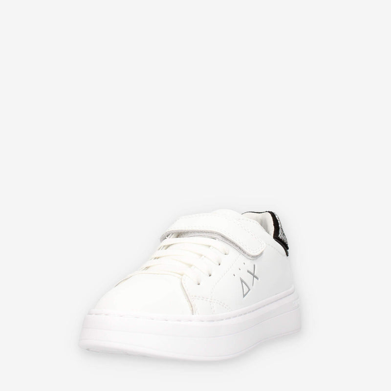 Sun 68 Z45429K-0144BIANCO/ARGENTO GIRL'S GRACE LEATHER (KID)