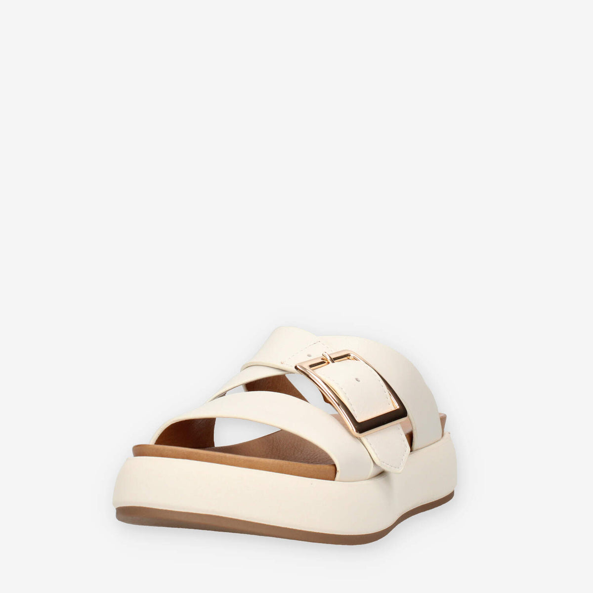 Inuovo A96065-CREMA Sandali scalzati crema da donna