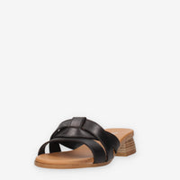 Talea 200-CRUST-NERO Sandali scalzati neri da donna