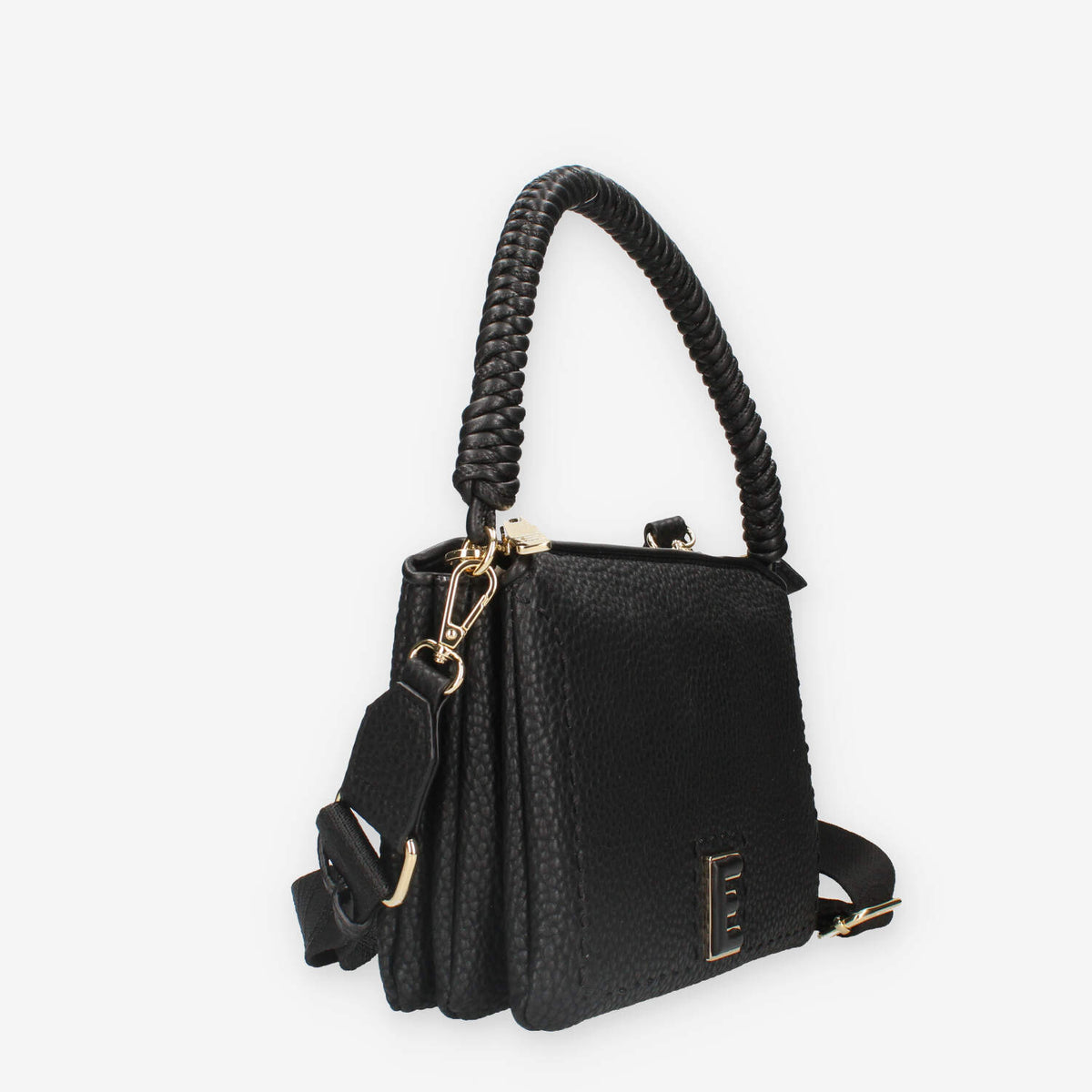 Ermanno Scervino 12401736-BLK Eba Borsa a tracolla sabbia a 3 scomparti