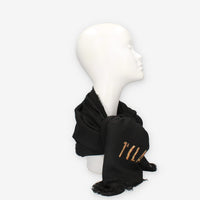 Alviero Martini Prima Classe KS594-1784-0001 Stola nera con logo Geo Classic
