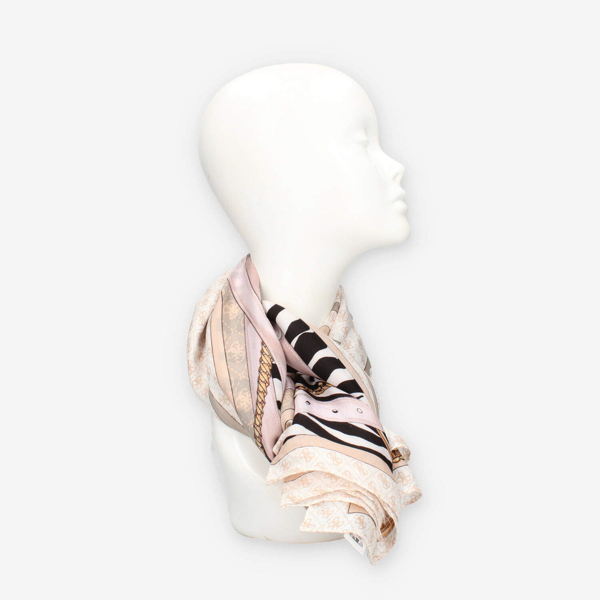 Guess AW5302-SIL03-DKO Foulard quadrato beige logato