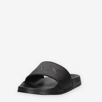 Sun 68 X36310T11NERO BOY'S SLIPPERS LOGO (TEEN) Ciabatte nere da bimbo