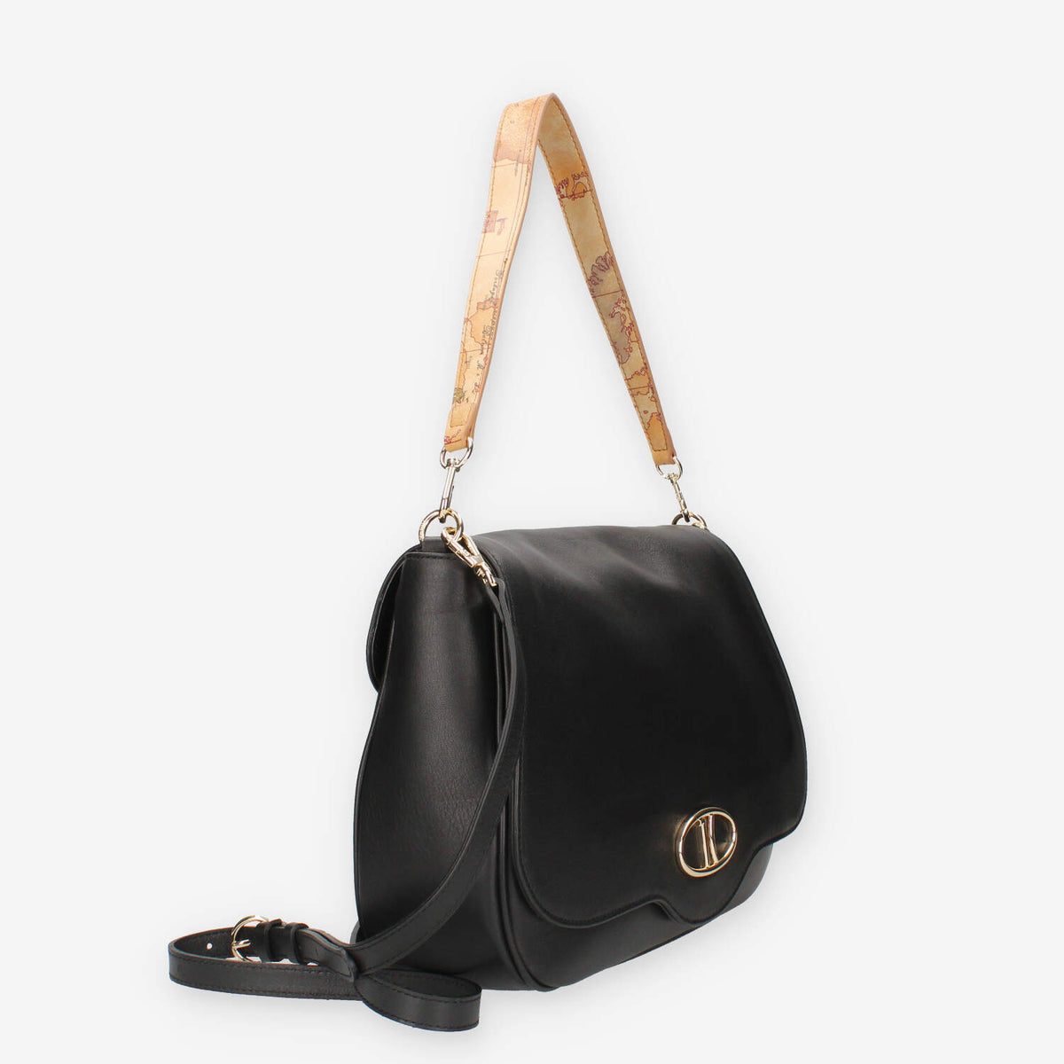 Alviero Martini Prima Classe LLD54-M631-0001 Borsa a tracolla nera e Geo Classic
