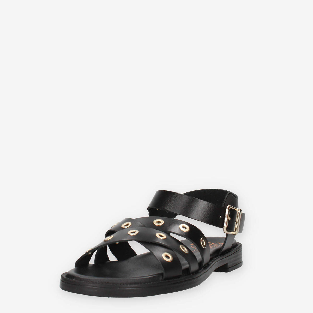 Porronet 3233-NEGRO Sandali bassi neri da donna