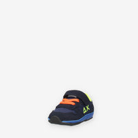 Z44302N-07NAVY BLUE Sun 68 Boy's Tom Fluo (new born) Sneakers blu da neonato