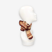 Alviero Martini Prima Classe KF103-ALOE-0300 Foulard quadrato in seta bordeaux e Geo Classic selleria