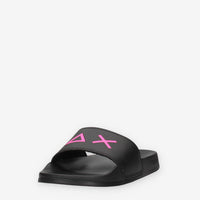 Sun 68 X36210-11NERO SLIPPERS LOGO Ciabatte nere da nonna