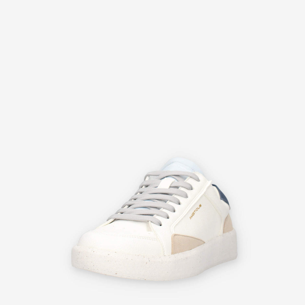 Ambitious 14323-T4748AM-W/B Sneakers bianche e blu da uomo