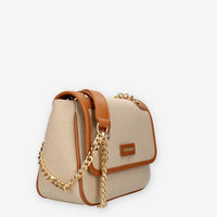 Vivienne D VFA248.CUOIO BORSA CANVAS