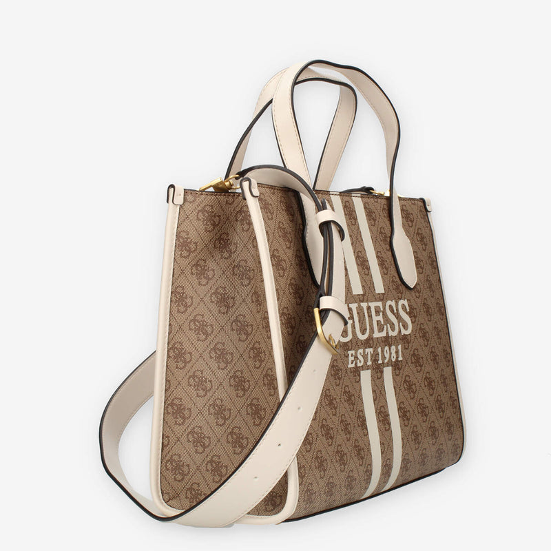 Guess Silvana Borsa a mano logata beige