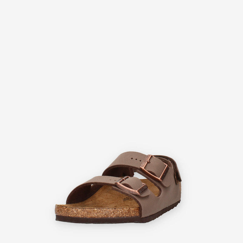 Birkenstock 1029474 Milano Hl Kids Sandali mocca (calzata stretta)
