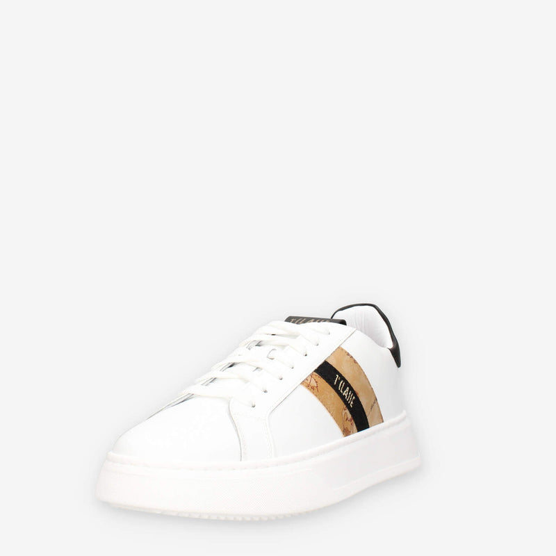 Alviero Martini Prima Classe ZU164-578B-0900 Sneakers da uomo bianche e Geo Classic
