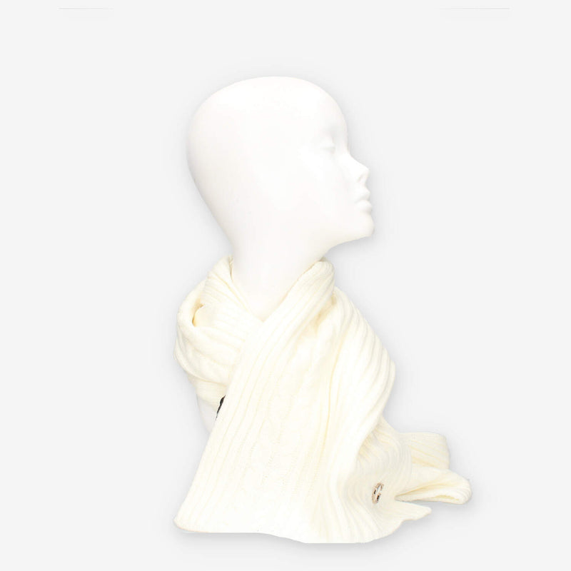 Guess AW5383-POL03-WHI KNITTED SCARF