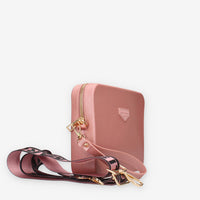 Marc Ellis FLAT FLOWE-OLD ROSE / LIGHT GOLD Borsa a tracolla rosa antico e oro