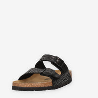 Birkenstock 1029560-BLACK Arizona Sandali scalzati bassi neri (calzata stretta)