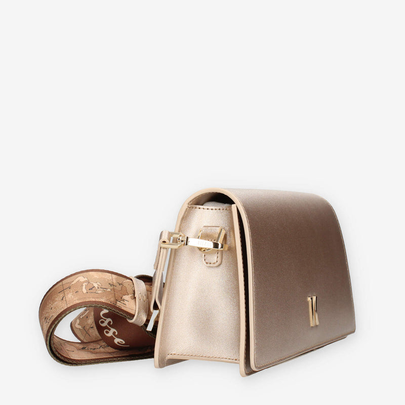 Alviero Martini Prima Classe LMLE04-8620-0411 Borsa a tracolla oro e Geo Classic