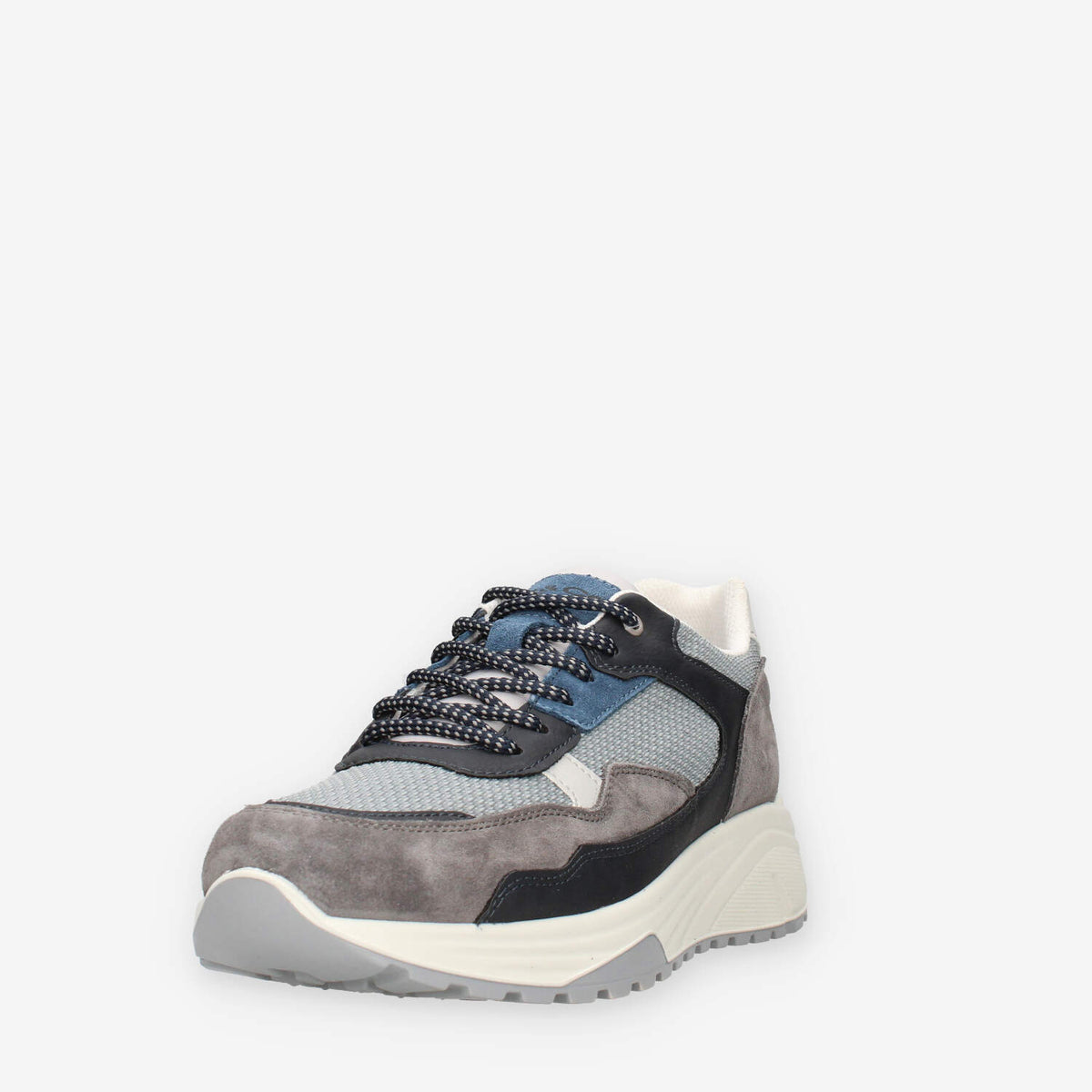 Igi&Co 1120011-GRAFITE/BLU Sneakers grigie e blu da uomo