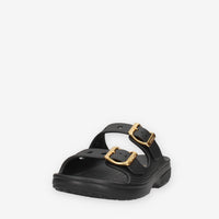 Crocs CR.213316-BLK Saturday Metallic Buckle Sndl W