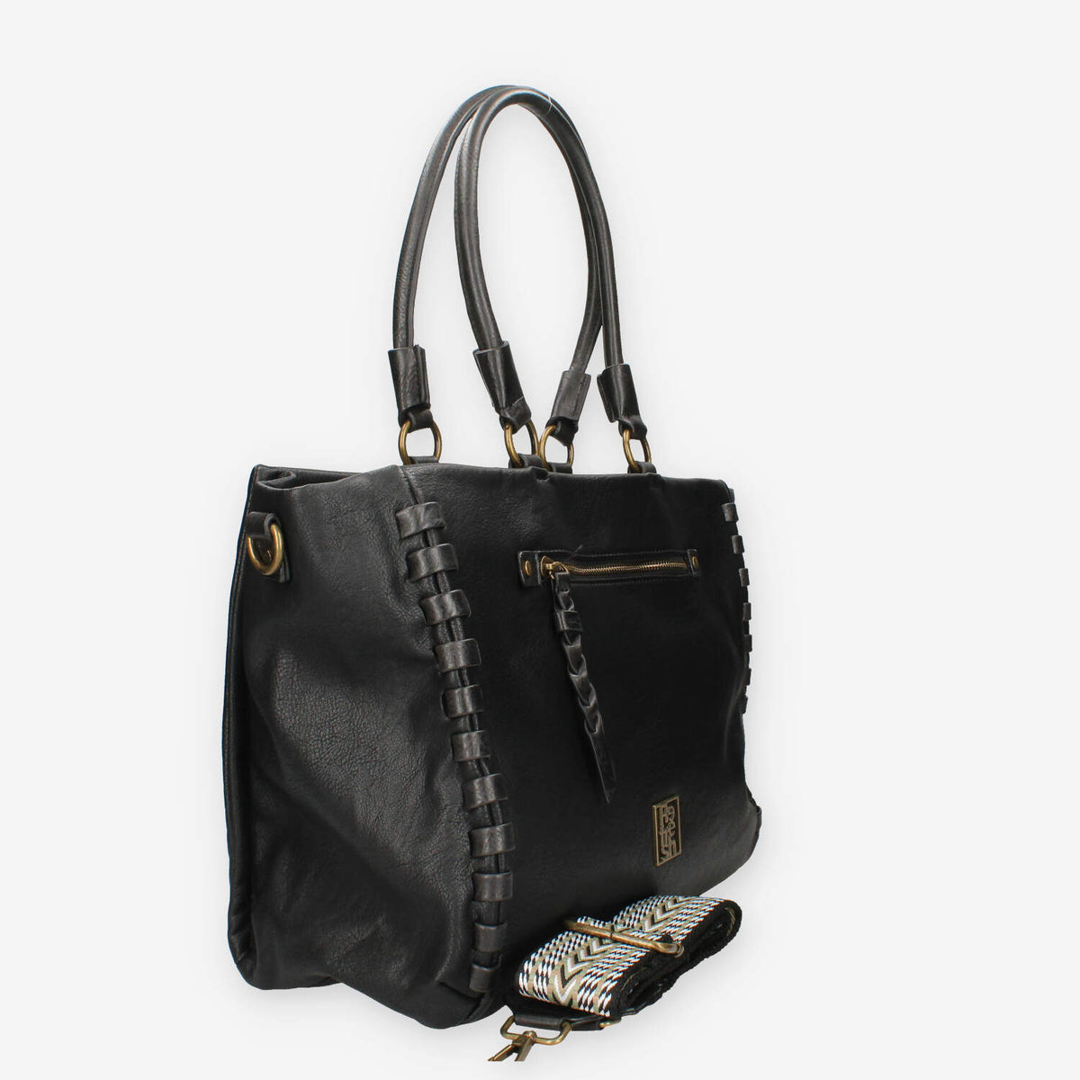 Refresh 183309-NEGRO BOLSO Shopping nera