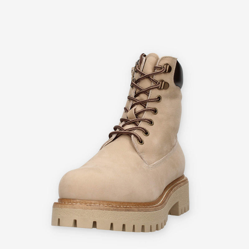 Nero Giardini I514922D-718 Scarponcini taupe da donna con fodera in montone