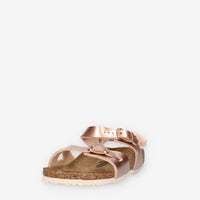 Birkenstock 1029535 Rio HL Kids Sandali rame da bimba (calzata stretta)