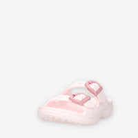 Crocs CR.212867-BBIC Saturday Enamel Buckle Sandali rosa da donna