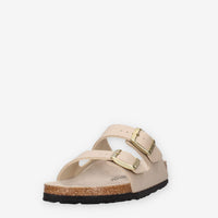 Birkenstock 1031438 Arizona BS Sandali scalzati bassi beige (calzata stretta)