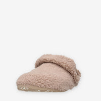 CR.209386-MUSH Crocs Classic Cozzzy Slipper Sabot marroni da donna in ecopelliccia