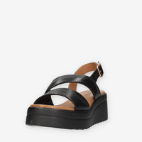 Inuovo A99023-BLACK Sandali neri da donna