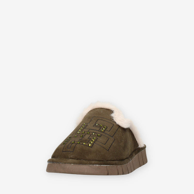 Clia Walk WARM12-VERDE Ciabatte verdi da donna