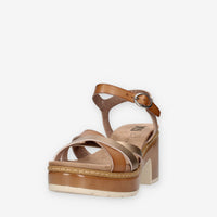 Xti Tentations 144086-TAUPE Sandali taupe da donna con tacco
