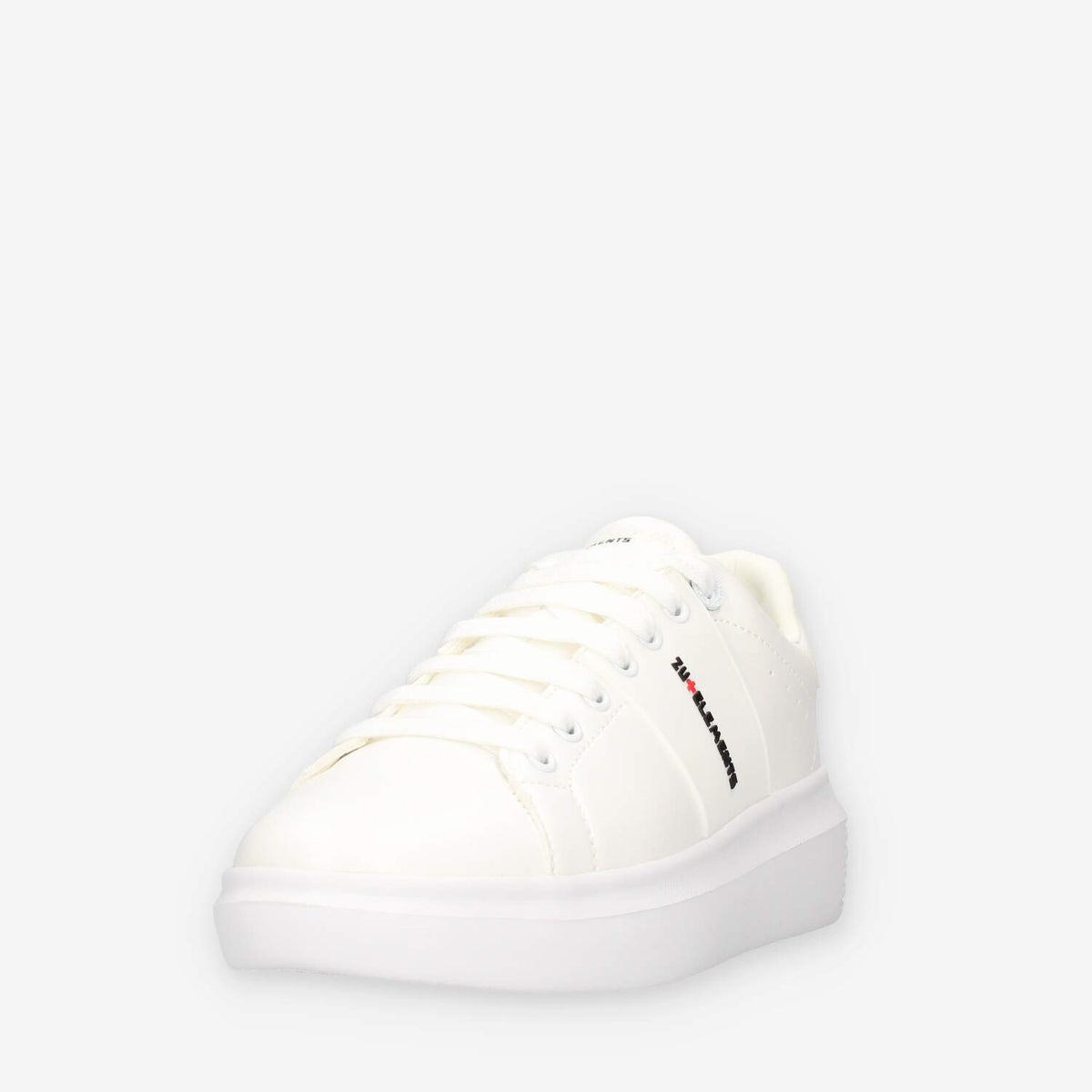Zu+Elements Sneakers bianche da uomo con logo laterale