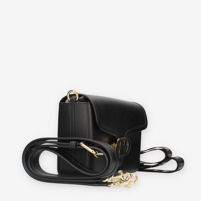 Marc Ellis FLAT BUBLE-BLACK / GOLD Borsa a tracolla nera e oro