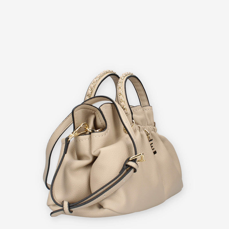 Ermanno Scervino 12401738-BEIGE Octavia Borsa a mano beige a 3 scomparti