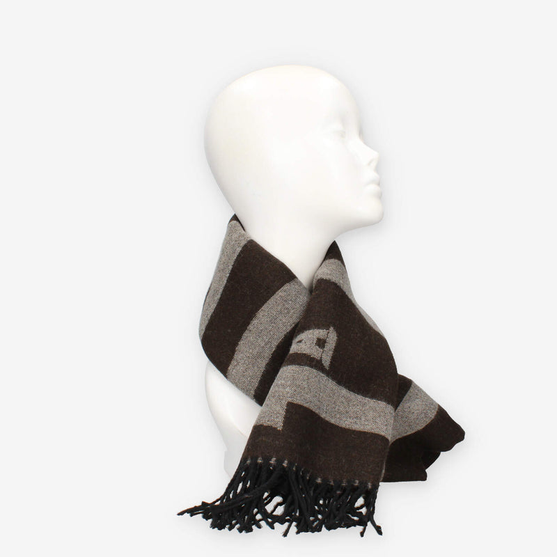 Alviero Martini Prima Classe KS608-1803-0500 Sciarpa rettangolare marrone scuro