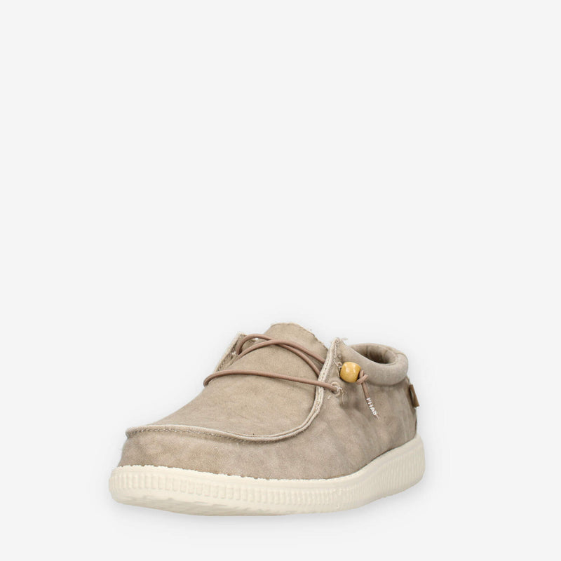 Walk in Pitas WP150-WALLABI-WASHED-57BEI Slip on beige da uomo