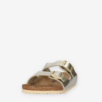 Birkenstock 1014841 Arizona Kids Sandali scalzati oro da bimba (calzata stretta)