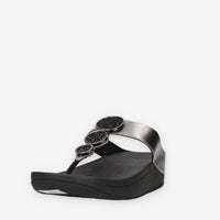 Fit Flop HJ1-B06 Halo Infradito grigi e neri con cristalli applicati