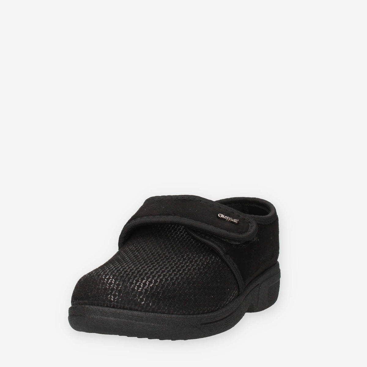 Clia Walk HOME67-NERO Ciabatte a scarpa nere da donna